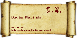 Dudás Melinda névjegykártya